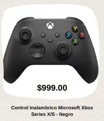 Control Inalambrico Microsoft Xbox Series X/S - Negro