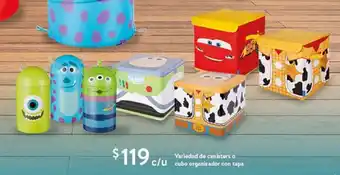 Walmart Variedad de canisters o cubo organizador con tapa oferta