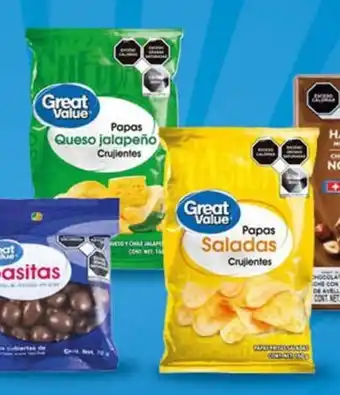 Walmart Papas crujientes Great Value 160 g oferta