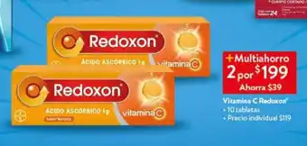 Vitamina C Redoxon 10 tabletas x 2