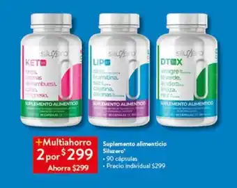 Suplemento alimenticio Siluzero 90 cápsulas x 2