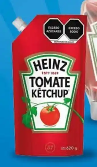 Walmart Catsup Heinz pouch 620 g 2 por oferta