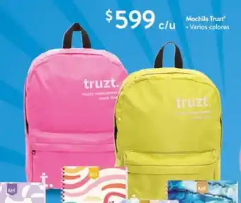 Walmart Mochila Truzt varios colores oferta