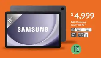 Walmart Tablet Samsung Galaxy Tab A9+ oferta
