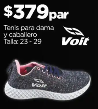 Chedraui Tenis para dama y caballero Talla: 23-29 oferta