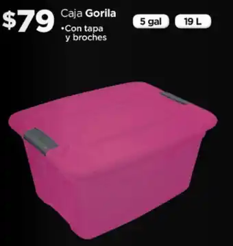 Chedraui Caja Gorila con tapa y broches 5 gal 19L oferta