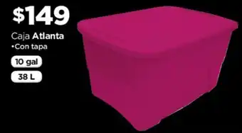 Chedraui Caja Atlanta con tapa 10 gal 38L oferta