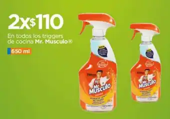 En todos los triggers de cocina Mr. Musculo 650 ml x 2