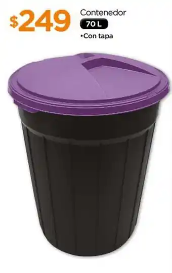 Contenedor con tapa 70L