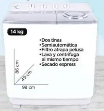 Chedraui Lavadora Mod. CE-WT141MX oferta