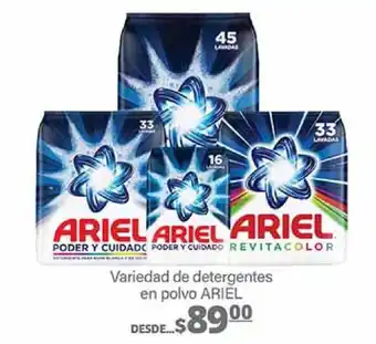 Variedad de detergentes en polvo ARIEL