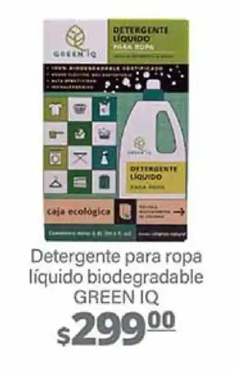 La Comer Detergente para ropa líquido biodegradable GREEN IQ oferta