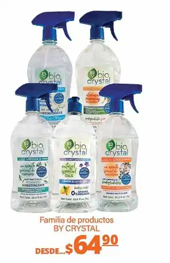 Familia de productos BY CRYSTAL