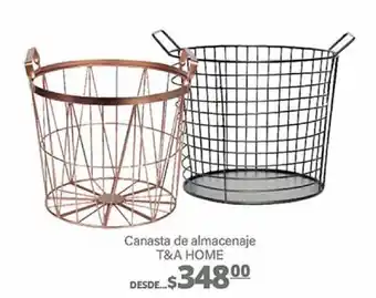 La Comer Canasta de almacenaje T&A HOME oferta