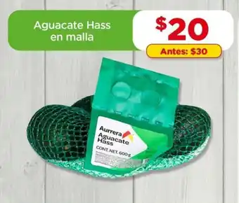 Bodega Aurrerá Aguacate Hass en malla oferta
