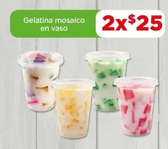 Bodega Aurrerá Gelatina mosaico en vaso x 2 oferta