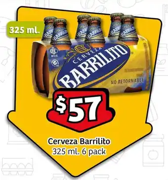 Cerveza Barrilito 325 ml. 6 pack