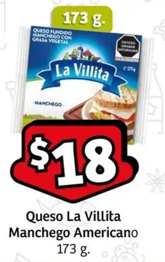 Queso La Villita Manchego Americano 173 g.