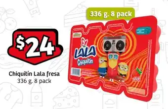 Chiquitín Lala fresa 336 g. 8 pack
