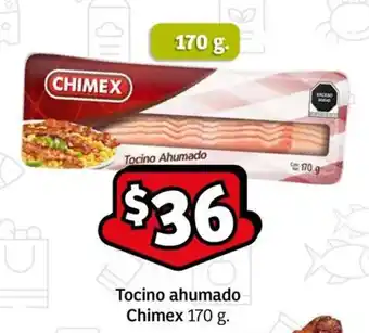 Soriana Express Tocino Ahumado Chimex 170 g. oferta