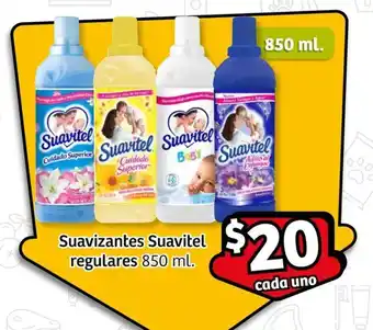 Suavizantes Suavitel regulares 850 ml.
