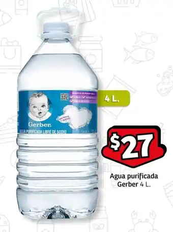Soriana Express Agua purificada Gerber 4 L. oferta