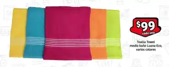 Toalla Towel medio baño Luana Eco, varios colores