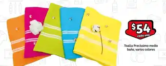 Soriana Express Toalla Precíssimo medio baño, varios colores oferta