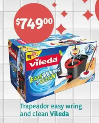 Soriana Híper Trapeador easy wring and clean Vileda oferta
