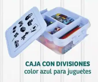 Soriana Híper CAJA CON DIVISIONES color azul para juguetes oferta