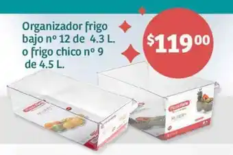 Soriana Híper Organizador frigo bajo nº 12 de 4.3 L. o frigo chico nº 9 de 4.5 L. oferta