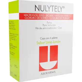 Farmacia San Pablo Nulytely lima limón polvo 4 sobres caja oferta