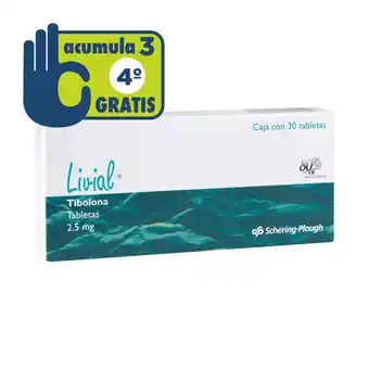 Livial 30 tableta caja
