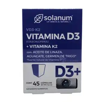 Farmacia San Pablo Solanum vitaminas d3+k2 oferta