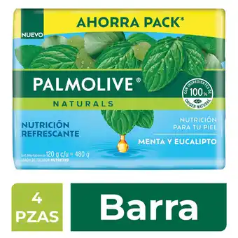 Farmacia San Pablo Palmolive naturals jabón de tocador nutrición refrescante menta y eucalipto oferta
