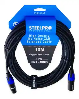 Mercado Libre Cable Xlr 10m Balanceado Profesional Macho - Hembra Steelpro oferta