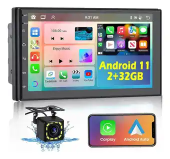 Mercado Libre 7 pulgadas coche estereo android gps doble din con camara oferta