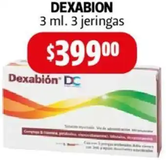 Farmacias Guadalajara DEXABION 3ml 3 jeringas oferta