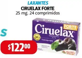 Farmacias Guadalajara LAXANTES CIRUELAX FORTE 25mg 24 comprimidos oferta