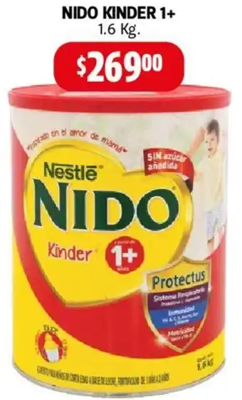 Farmacias Guadalajara NIDO KINDER 1+ 1.6kg oferta