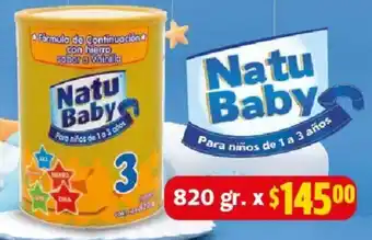 Farmacias Guadalajara Natu Baby Para niños de 1 a 3 anos 820gr oferta