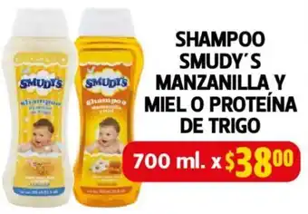 Farmacias Guadalajara SHAMPOO SMUDY'S MANZANILLA Y MIEL O PROTEÍNA DE TRIGO 700ml oferta