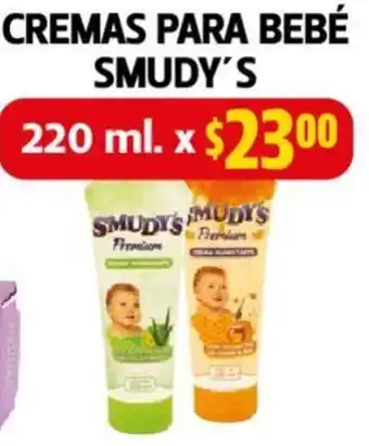 Farmacias Guadalajara CREMAS PARA BEBÉ SMUDY'S 220ml oferta