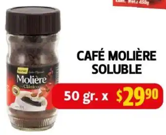 Farmacias Guadalajara CAFÉ MOLIÈRE SOLUBLE 50gr oferta