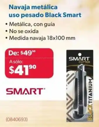 Ofix Navaja metálica uso pesado Black Smart 18x100mm oferta
