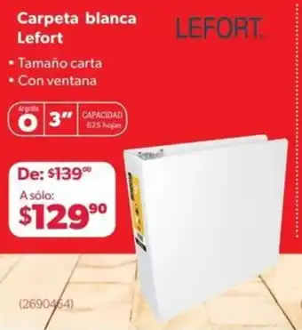 Ofix Carpeta blanca Lefort oferta