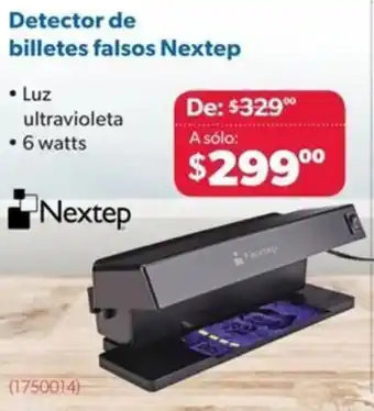 Detector de billetes falsos Nextep