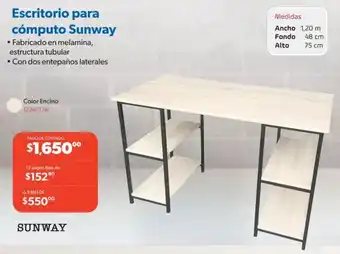 Escritorio para cómputo Sunway