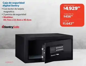 Caja de seguridad digital Sentry