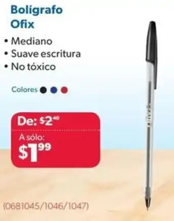 Ofix Bolígrafo Ofix oferta